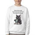 At Times I Think To Myself Drop The Book And Get Stuff Done Youth Crewneck Sweatshirt At Times I Think To Myself Drop The Book And Get Stuff Done Youth Crewneck Sweatshirt