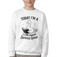 Today I'm A Serious Goose Animal Reading Book Lovers Youth Crewneck Sweatshirt Today I'm A Serious Goose Animal Reading Book Lovers Youth Crewneck Sweatshirt