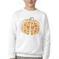 Vintage Book Pumpkin Autumn Fall Librarians Bookworm Teacher Youth Crewneck Sweatshirt