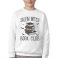Vintage Salem Book Club Cat Bookish Spooky Halloween Youth Crewneck Sweatshirt Vintage Salem Book Club Cat Bookish Spooky Halloween Youth Crewneck Sweatshirt