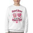 Women's Book Lover Read Your Heart Out Teacher Kids Valentines Youth Crewneck Sweatshirt Women's Book Lover Read Your Heart Out Teacher Kids Valentines Youth Crewneck Sweatshirt
