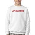 Women's I Really Love Books And Women's Rights Feminist Girls Women Youth Crewneck Sweatshirt