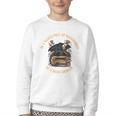 In A World Full Of Bookworms Be A Book Dragon Book Lover Youth Crewneck Sweatshirt