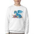 In A World Full Of Bookworms Be A Book Dragon Youth Crewneck Sweatshirt In A World Full Of Bookworms Be A Book Dragon Youth Crewneck Sweatshirt