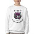 If I Wreck Pause My Audiobook Lover Reader Book-Club Women Youth Crewneck Sweatshirt