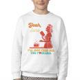 Yeah Sure I'Ll Just Feed All You Fckers Book Lover Quote Youth Crewneck Sweatshirt