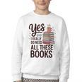 Yes I Really Do Need All These Books Coffee Youth Crewneck Sweatshirt
