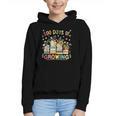 100th Day Of School Teacher Floral Books 100 Days Of Growing Graphic Youth Hoodie 100th Day Of School Teacher Floral Books 100 Days Of Growing Graphic Youth Hoodie
