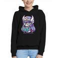 Adorable Book Lover Valkyrie With Reading Glasses Cute Graphic Youth Hoodie