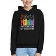 Awesome Like My Daughter Books Floral Proud Mom Women Graphic Youth Hoodie