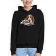 Basset Hound Books Dog Breed Graphic Graphic Youth Hoodie