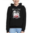 Bella Ciao Goodbye Beautiful Skull Book Of Dark Magic Occult Graphic Youth Hoodie