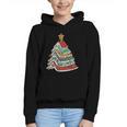 Book Christmas Tree For Librarians Book Lovers Graphic Youth Hoodie