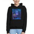Book Library Bookshelf Armchair Window Pattern Print Graphic Youth Hoodie