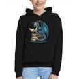 Book Lover Bookworm Reading Books Dragon Sci-Fi Character Graphic Youth Hoodie