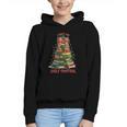 Book Lover Christmas Tree I Have No Shelf Control Graphic Youth Hoodie
