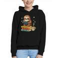 Book Lover Sloth Reading Bookish Library Read Books Be Kind Graphic Youth Hoodie Book Lover Sloth Reading Bookish Library Read Books Be Kind Graphic Youth Hoodie