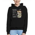 Book Lovers Books Cats Life Is Sweet Cat Lovers Graphic Youth Hoodie Book Lovers Books Cats Life Is Sweet Cat Lovers Graphic Youth Hoodie
