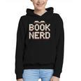 Book Nerd Retro Pixel Reading Librarian Aesthetic Graphic Youth Hoodie