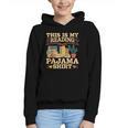 Book And Pajama This Is My Reading Pajama Bedtime Reading Graphic Youth Hoodie