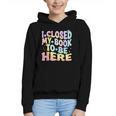 Book Readers I Closed My Book To Be Here Graphic Youth Hoodie