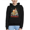 All Booked For Christmas Gingerbread Christmas Tree Book Kid Graphic Youth Hoodie