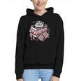 All Booked For Valentine's Coquette Bow Books Teacher Girly Graphic Youth Hoodie All Booked For Valentine's Coquette Bow Books Teacher Girly Graphic Youth Hoodie