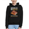Bookmarks Are For Quitters Book Lover Saying Graphic Youth Hoodie