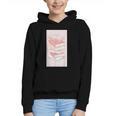 Books Flowers Art Flower Stack Pastel Feminine Graphic Youth Hoodie