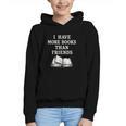 I Have More Books Than Friends Sarcastic Reader Introvert Graphic Youth Hoodie