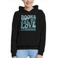 Books Are My Love Language Retro Book Quote Graphic Youth Hoodie Books Are My Love Language Retro Book Quote Graphic Youth Hoodie
