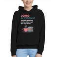 Books Saying JOMO Joy Of Missing Out For Bookworms Graphic Youth Hoodie Books Saying JOMO Joy Of Missing Out For Bookworms Graphic Youth Hoodie