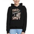 Bookworm Fueled By Sarcasm And Smut Book Reading Graphic Youth Hoodie