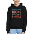 Born To Read Books Forced To Read Emails Reading Bookish Graphic Youth Hoodie Born To Read Books Forced To Read Emails Reading Bookish Graphic Youth Hoodie