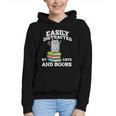 Cats And Books Read Reading Librarian Book Across America Graphic Youth Hoodie