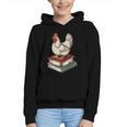 Chicken Books Back To School First Day Of School Boys Girls Graphic Youth Hoodie