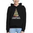 Christmas Book Tree All Booked For Xmas Graphic Youth Hoodie