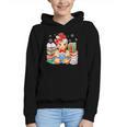Christmas Gingerbread Man Reading Book Snowflake Teacher Graphic Youth Hoodie Christmas Gingerbread Man Reading Book Snowflake Teacher Graphic Youth Hoodie