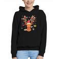 Christmas Librarian Reindeer Xmas Book Teachers Love Reading Graphic Youth Hoodie