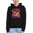 I Closed My Book To Be Here Valentines Book Lover Bookish Graphic Youth Hoodie