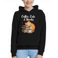 Coffee Cats & Books Lover For Women & Girls Coffee Graphic Youth Hoodie Coffee Cats & Books Lover For Women & Girls Coffee Graphic Youth Hoodie