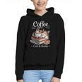 Coffee Cats And Books Cozy Calico Reader Love Cute Cat Graphic Youth Hoodie