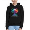 Color Our World Summer Reading 2025 Tree Book Lover Camping Graphic Youth Hoodie