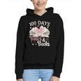 Coquette 100 Days Of Bows Books Reading 100th Day Of School Graphic Youth Hoodie Coquette 100 Days Of Bows Books Reading 100th Day Of School Graphic Youth Hoodie