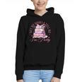 Coquette Aesthetic Bow Buy Me Books & Tell Me I'm Pretty Graphic Youth Hoodie