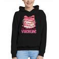 Coquette Bow All Booked For Valentine Book Lover Bookish Graphic Youth Hoodie
