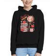 Coquette Teacher School Supplies Bows Books Globe Apple Cute Graphic Youth Hoodie