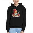 Cozy Gingerbread Christmas Reading Book Xmas Snowflakes Fall Graphic Youth Hoodie