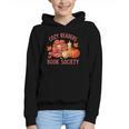 Cozy Readers Book Society Teacher Reading Floral Pumpkin Tee Graphic Youth Hoodie