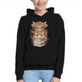 Cute Baby Highland Cow Reading Book Librarian Bookworm Graphic Youth Hoodie
